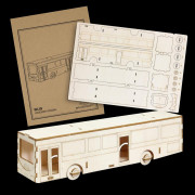 BRANDCRAFT Bus Wooden Model