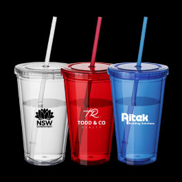 Custom Branded 473ml Plastic Drink Cup, Factory Direct Prices