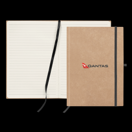 Custom Branded Eco Notebook, Recycled Paper Journal