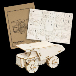 BRANDCRAFT Mining Truck Wooden Model