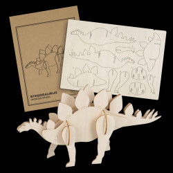 BRANDCRAFT Stegosaurus Wooden Model