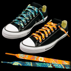 "Moving Forward" Indigenous Artwork Shoelaces