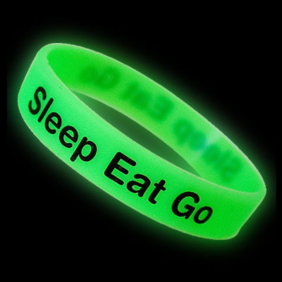 Glow In The Dark Wristbands Custom Branded At Factory Prices