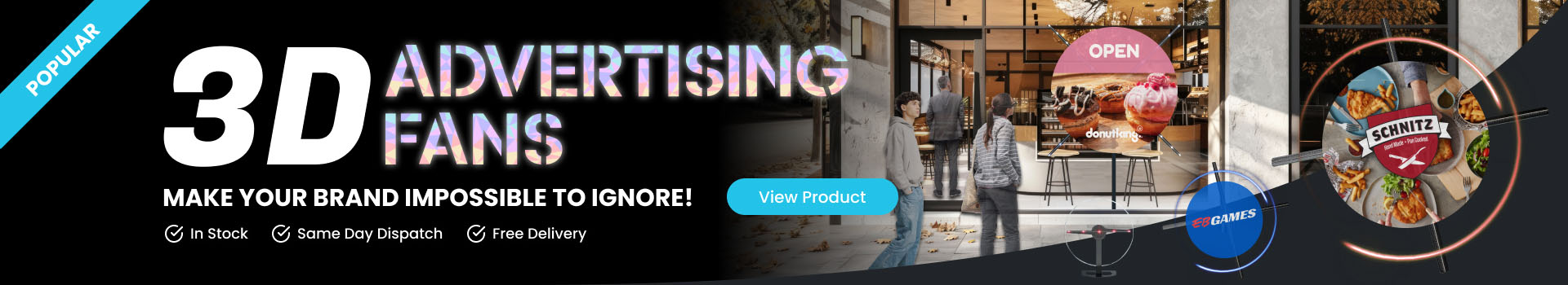 3D Advertising Fans